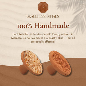 Moroccan M'hekka Terracotta Clay Pumice Stone