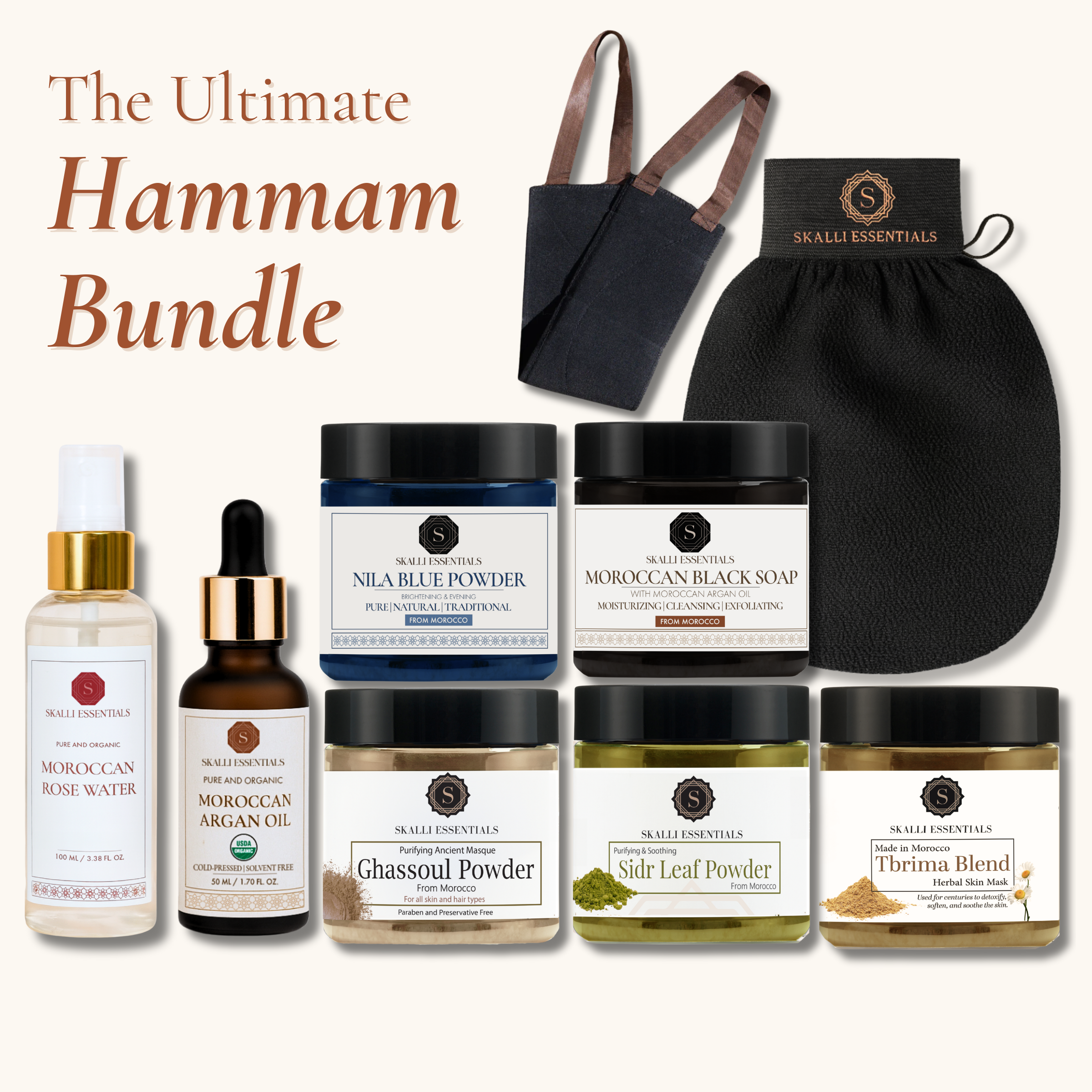 Buy Ultimate Moroccan Hammam Set – 10-Piece Spa Experience