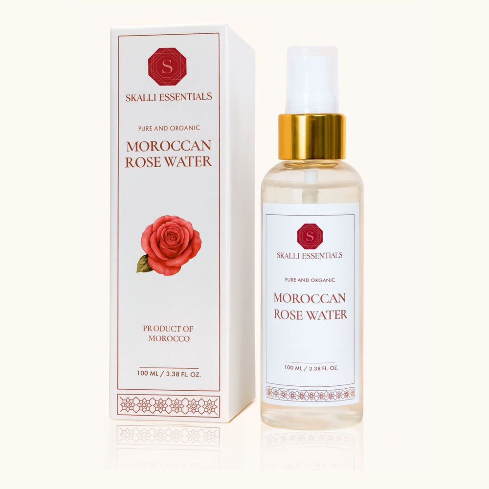 Pure Moroccan Rose Water from Damask Roses | Steam-distilled and Alcohol-free