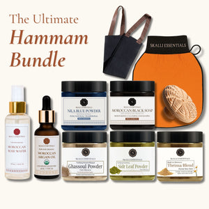 The Ultimate Moroccan Hammam Ritual Set | Full Body Care Set with 10 Premium Moroccan Beauty Products