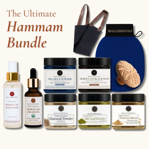 The Ultimate Moroccan Hammam Ritual Set | Full Body Care Set with 10 Premium Moroccan Beauty Products