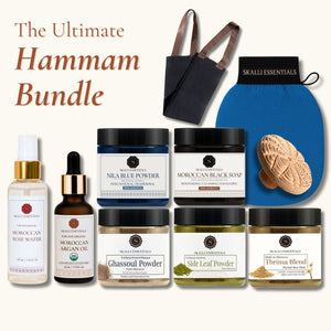 The Ultimate Moroccan Hammam Ritual Set | Full Body Care Set with 10 Premium Moroccan Beauty Products