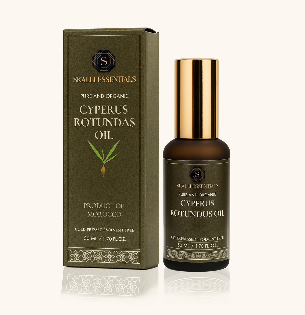 Pure Moroccan Cyperus Rotundus Oil | Slows Unwanted Hair Regrowth