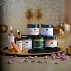 The Ultimate Moroccan Hammam Ritual Set | Full Body Care Set with 10 Premium Moroccan Beauty Products