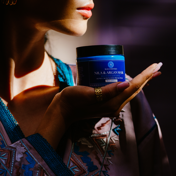 Nila & Argan Brightening Mask | With Honey, White Clay, and Prickly Pear Seed Oil