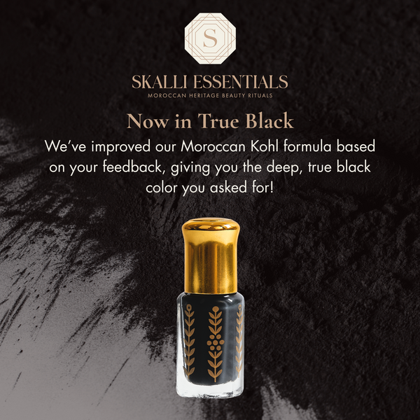 Moroccan Kohl Set | Natural Eyeliner Made with Almonds and Olive Oil | Applicator Included