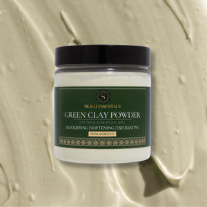 Moroccan Green Clay Powder Mask for Oily & Acne-Prone Skin