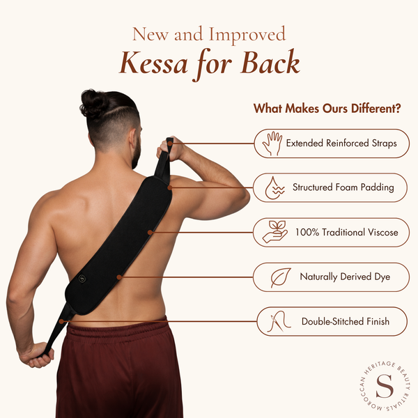 Kessa for Back | Hammam Back Scrubber to Remove Dead Skin | Durable Material