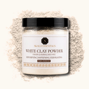 Pure Moroccan White Clay Powder for Normal to Dry Skin