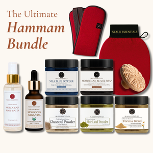 The Ultimate Moroccan Hammam Ritual Set | Full Body Care Set with 10 Premium Moroccan Beauty Products