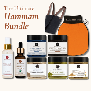 The Ultimate Moroccan Hammam Ritual Set | Full Body Care Set with 9 Premium Moroccan Beauty Products