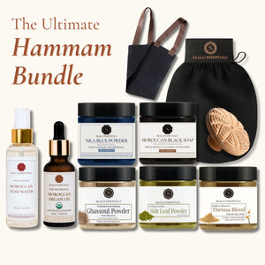 The Ultimate Moroccan Hammam Ritual Set | Full Body Care Set with 10 Premium Moroccan Beauty Products