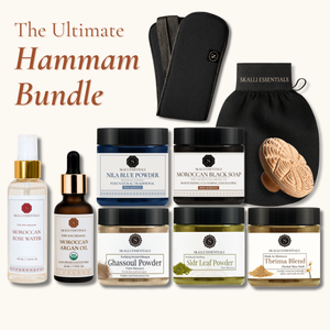 The Ultimate Moroccan Hammam Ritual Set | Full Body Care Set with 10 Premium Moroccan Beauty Products